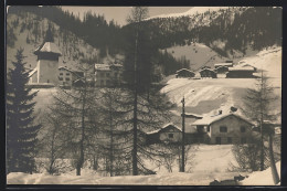 AK Glaris B. Davos, Ortspartie Mit Kirche Im Winter  - Davos