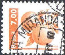 Brésil Poste Obl Yv:1467 Mi:1817 Leranja Oranges (TB Cachet Rond) (Thème) - Frutta