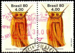 Brésil Poste Obl Yv:1417 Mi:1760 Maskara Kanela Maranhao Paire (TB Cachet Rond) - Oblitérés