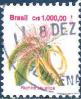 Brésil Poste Obl Yv:2093/2094 Fleurs (TB Cachet Rond) - Usados