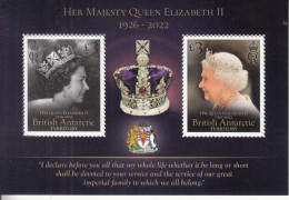 2023 British Antarctic Territory Queen Elizabeth II Memorial Souvenir Sheet MNH @ BELOW FACE VALUE - Ongebruikt