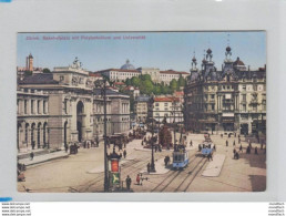 Zürich - Bahnhofplatz Mit Polytechnikum Und Universität - Straßenbahn - Zürich