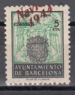 Barcelona Correo 1944 Edifil NE 26 SH ** Mnh Navidad - Barcelone