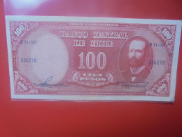 CHILI 100 PESOS ND (1958-59) Circuler (B.33) - Chile