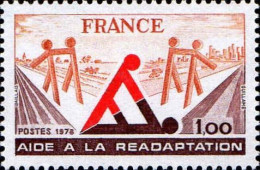 France Poste N** Yv:2023 Mi:2128 Aide à La Réadaptation (Thème) - Handicaps