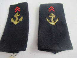 2 épaulettes  Militaires / Sous-Officiers /Marine ? /à Déterminer/  Début  XXIème                  GAL14 - Navy