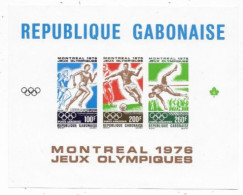 JEUX OLYMPIQUES MONTREAL 1976 Bloc De Timbres GABON - Estate 1976: Montreal