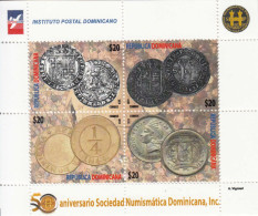 2019 Dominican Republic Numismatics Coins Money  Souvenir Sheet MNH - Dominican Republic