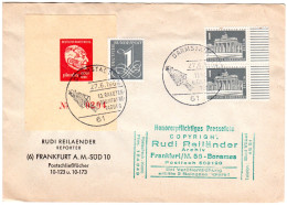 BRD 1964, Raumfahrttagung Darmstadt, Brief M. Vignette U. Sonsderstempel - Covers & Documents