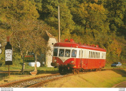 46 Vers SAINT CIRQ LAPOPIE TRAIN Autorail X 2425 Régiorail En 1994 PUB Vin De Pays Foie Gras GODARD VOIR DOS - Saint-Cirq-Lapopie