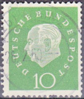 1959 - ALEMANIA - REPUBLICA FEDERAL - PRESIDENTE THEODOR HEUSS - YVERT 174 - Gebruikt