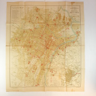 Cartina Geografica, Mappa Stradale, Pianta Della Rete - Torino Azienda Tranvie Municipali Di Torino - Anno 1935 - Landkarten