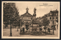 AK Rastatt, Alexisbrunnen Und Rathaus  - Rastatt