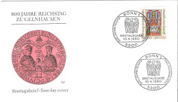 FDC - ERSTTAGSBRIEF - 800 Jahre Reichstag Zugelnhausen 1980 - 60 Pfg - Sonstige & Ohne Zuordnung