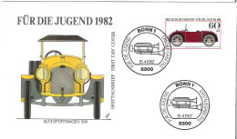 FDC - ERSTTAGSBRIEF - Fur Die Jugend Audi 1982 - 60+30 Pfg - Autres & Non Classés