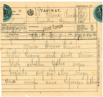 HONT TOMPA 1900. Ca. Távirat, Ritka Bélyegzéssel - Lettres & Documents