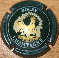 Capsule Champagne BOUZY Série 1 - Coq, Ecriture Blanche, Vert Foncé & Or Nr 11 - Bouzy