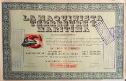 La Maquinista Terrestre Y Maritima - Barcelona - 1941 - Otros & Sin Clasificación