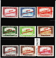 JSK/36 U N G A R N  1919  Michl 277//85  (*) FALZ  ZÄHNUNG SIEHE ABBILDUNG - Unused Stamps