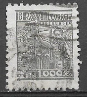 Brasil Brazil  1941 Série NETINHA 1000 Reis RHM 419 - Scott 522 (com Traços Verdes No Verso) - Gebraucht