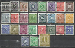 G884K-COLECCION ALEMANIA 1946 Nº 1/27 OCUPACION INTERALIADA ZONA ANGLO AMERICANA Y SOVIETICA, USADO - Usati