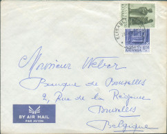 6Fr50 + 1Fr50 ARTS Obl. Sc ELISABETHVILLE Sur Lettre Par Avion Du 24-4 1962 Vers Bruxelles - 22233 - Katanga