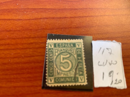 ESPAÑA Nº 117  USADO - Unused Stamps