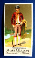 CHROMO CIGARETTES ...ALLEN & GINTER'S.....RICHMONT / VIRGINIA....SERIE NATIVE IN COSTUME .....HOLLAND - Andere & Zonder Classificatie