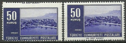 Turkey; 1964 Tourism ERROR "Shifted Perf." - Neufs