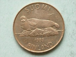 1993 - 5 Markkaa / KM 73 ( Uncleaned Coin / For Grade, Please See Photo ) !! - Finlande