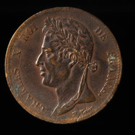 Colonial, France, Charles X, 5 Centimes, 1827, , Bronze, TTB (EF),
KM# 10.2 - Franse Koloniën (1817-1844)