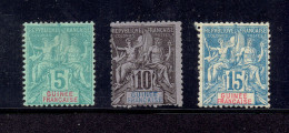 COLONIE FRANCAISE - GUINEE - N°4/6 * PETITS DEFAUTS - Unused Stamps