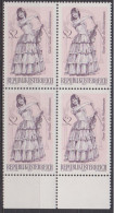 1970 , Mi 1332 ** (3) -  4er Block Postfrisch - Berühmte Operetten , Ein Walzertraum - Unused Stamps