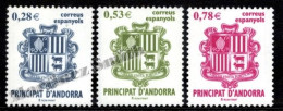 Andorre Espagnole / Spanish Andorra 2005 Yv, 309-11, Definitive Set, Coat Of Arms - MNH - Unused Stamps