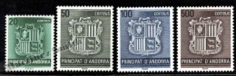 Andorre Espagnole / Spanish Andorra 1988 Yv, 194-97, Definitive Set, Coar Of Arms - MNH - Ongebruikt