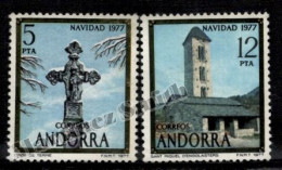 Andorre Espagnole / Spanish Andorra 1977 Yv, 102-03, Christmas - MNH - Neufs