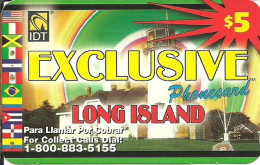 USA: Prepaid IDT - Exclusive Long Island, Flags - Sonstige & Ohne Zuordnung