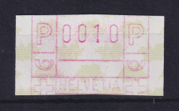 Schweiz FRAMA-ATM Mi-Nr.5xd Kurzer Schnitt, Druck Versetzt HELVETIA Unten ** - Automatic Stamps