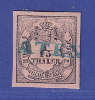 Oldenburg 1852 Wappen 1/15 Taler Mi.-Nr. 3 I Gestempelt Gepr. BERGER BPP - Oldenbourg