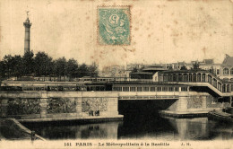 PARIS LE METROPOLITAIN A LA BASTILLE - Métro Parisien, Gares