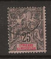 1892 USED St Pierre Et Miquelon Mi 53 - Oblitérés