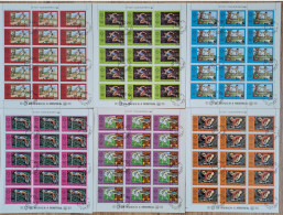 1976 Olympic Games Montreal 76 Comoros Set In 6 Sheets Stamps Perf  Michel 275/280 CTO - Ete 1976: Montréal
