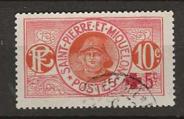 1915 USED St Pierre Et Miquelon Mi 101 - Oblitérés