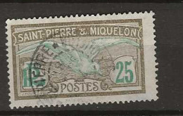1922 USED St Pierre Et Miquelon Mi 106 - Usati