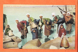 21061 / ⭐ SAKAH ◉ Lichtenstern & Harari N° 204 ◉ Ethnic Petits Métiers Porteurs D'eau Egyptiens Au Bord Du NIL 1905s - Personas