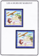 21496 / ♥️ Peu Commun MARIGNY 4 JOURS MAI 2009 Marché Aux Timbres BLERIOT Traverse La Manche 1909 CONCORDE - Souvenir Blocks & Sheetlets