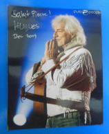 AUTOGRAPHE DE HUGUES AUFFRAY SUR PHOTO - Chanteurs & Musiciens