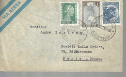 Lettre D'ARGENTINE Pour La France  Octobre 52 - Used Stamps