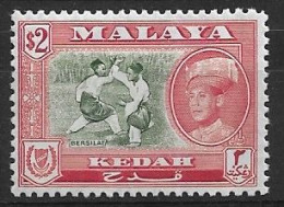MALAYSIA KEDAH 1957 SULTAN BADLI SHAH MNH - Kedah