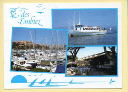 83. Souvenir De L'Ile Des EMBIEZ – 3 Vues (carte Toilée) (voir Scan Recto/verso) - Six-Fours-les-Plages